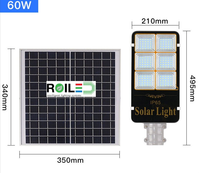 Đèn đường năng lượng mặt trời Roiled 60W RL 0008