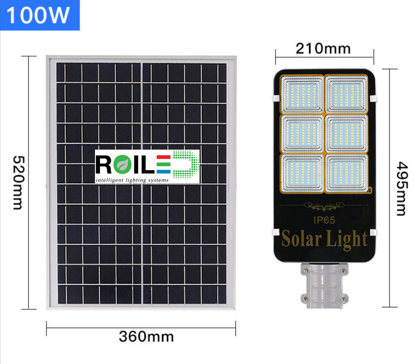 Đèn đường năng lượng mặt trời Roiled 100W RL 0009