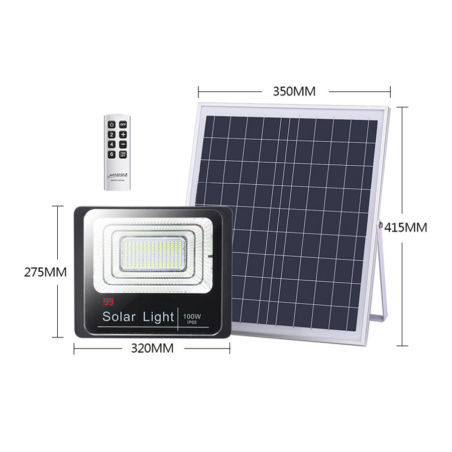 Đèn pha năng lượng mặt trời VK- 387E 100W Đèn pha năng lượng mặt trời VK- 387E 100W