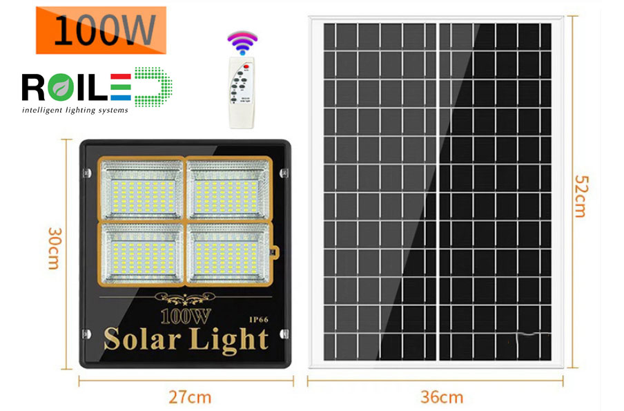 Đèn pha năng lượng mặt trời Roiled RL 0003 100W