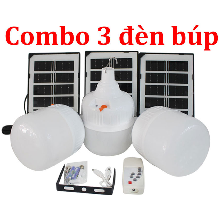 Combo 3 bóng đèn búp thả năng lượng mặt trời giá siêu rẻ