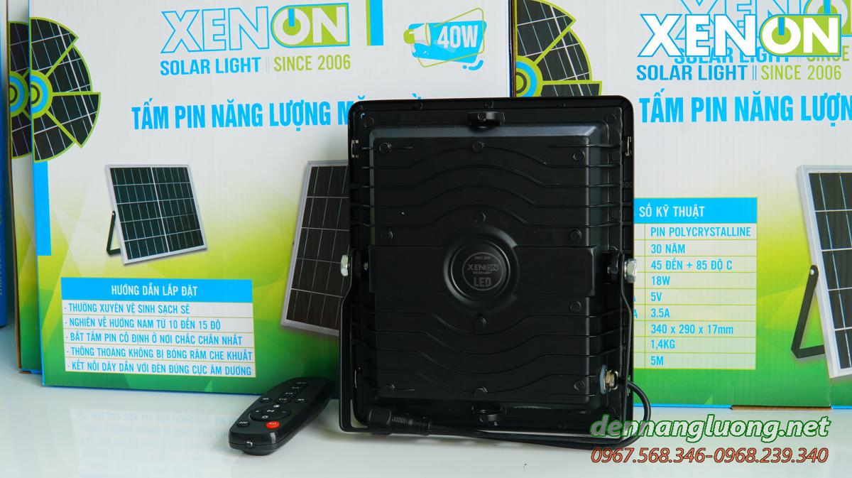 Đèn pha led năn glượng mặt trời Xenon 40W, 60W