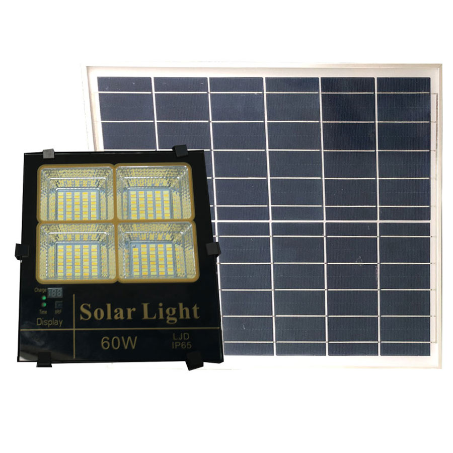 Đèn pha năng lượng mặt trời ánh sáng vàng, trắng, trung tính 60W Roiled - BM60W