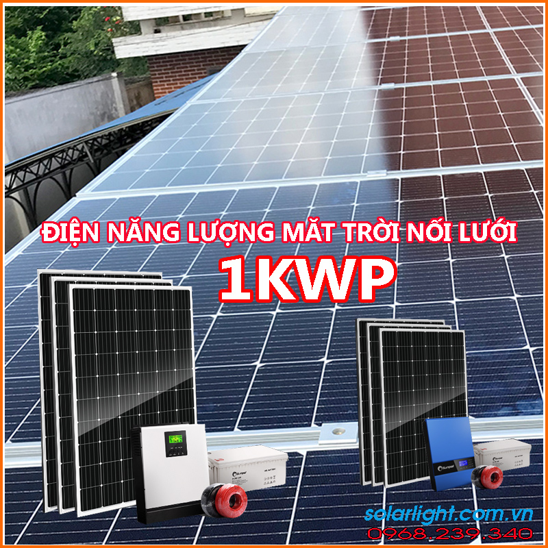Giá trạm pin năng lượng mặt trời 1kw, 2kW, 3KW hộ gia đình