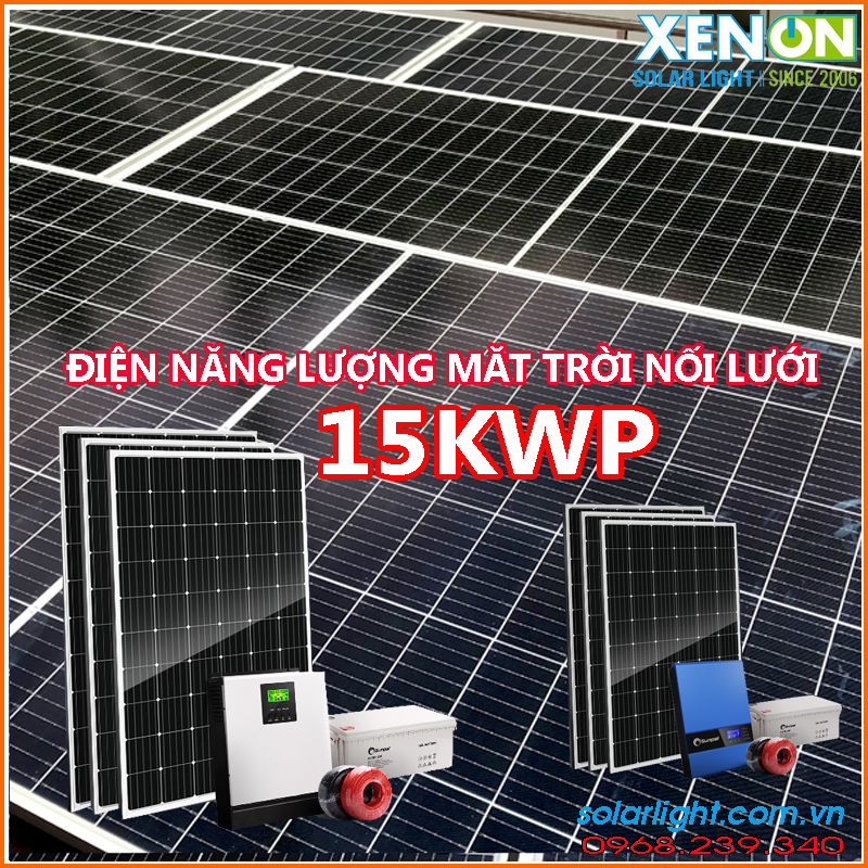 Lắp đặt hệ thống pin năng lượng mặt trời 15kw