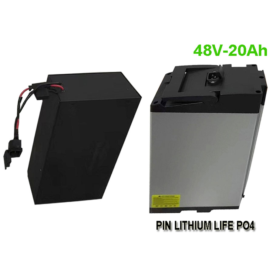 Pin Lithium Lifepo4 48V20Ah Xenon dùng cho xe đạp điện, xe máy điện