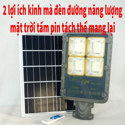 2 lợi ích kinh tế đèn đường dùng năng lượng của mặt trời tấm pin tách thể mang lại
