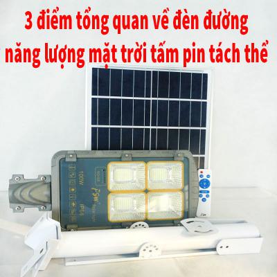 3 điểm giúp đèn đường năng lượng mặt trời tấm pin tách thể 