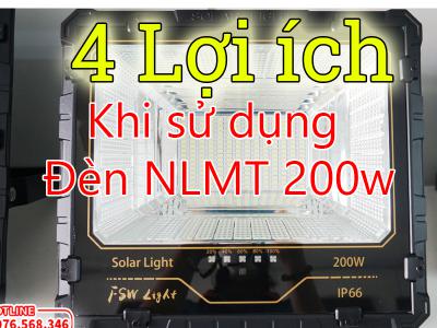 4 lợi ích vượt trội khi sử dụng đèn năng lượng mặt trời 200w
