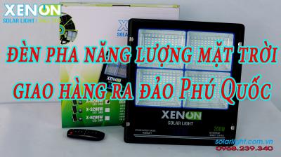 Bán online đèn pha năng lượng mặt trời giao hàng ra đảo Phú Quốc
