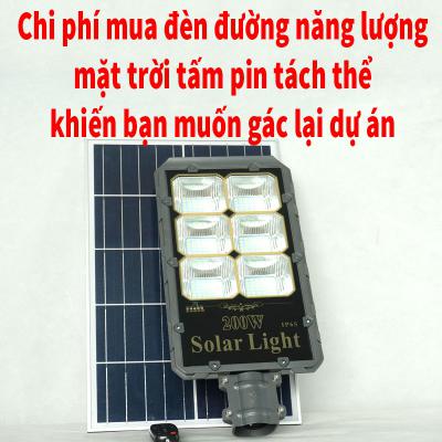 Chi phí mua đèn đường dùng năng lượng của mặt trời tấm pin tách thể khiến bạn muốn 