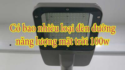 Có bao nhiêu loại đèn đường năng lượng mặt trời 100w