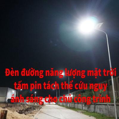 Đèn đường hút năng lượng của mặt trời tấm pin tách thể - cứu nguy về ánh sáng cho chủ công trình xây dựng