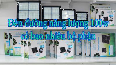 Đèn đường năng lượng 100w có bao nhiêu bộ phận