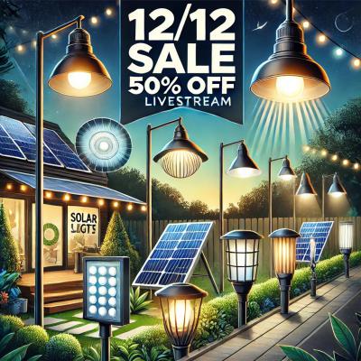 Mega Sale Livestream 12/12: Đèn Năng Lượng Mặt Trời - Siêu Giảm Giá, Mua 1 Tặng 1