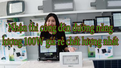 Nhận thi công đèn đường năng lượng 100W giá rẻ chất lượng nhất