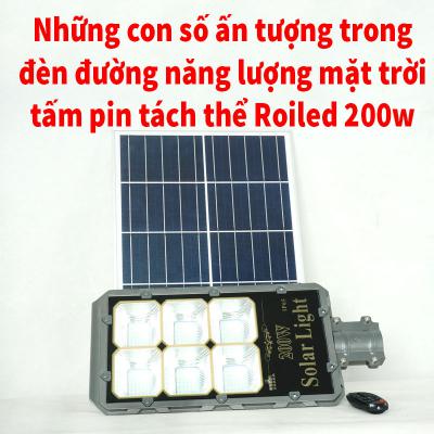 Những con số ấn tượng trong đèn đường dùng năng lượng của mặt trời tấm pin tách thể Roiled 200w