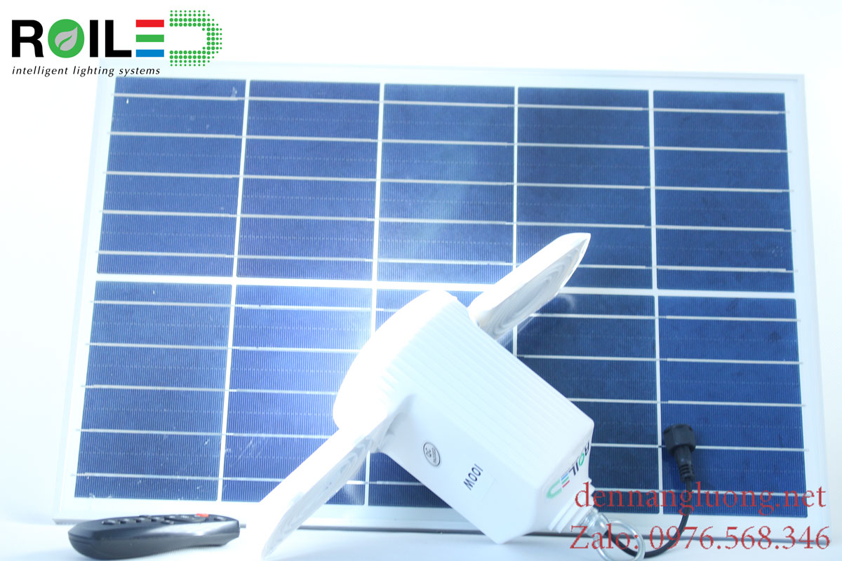 Đèn bóng búp năng lượng mặt trời 100W RoiLed sử dụng trong nhà RT100W