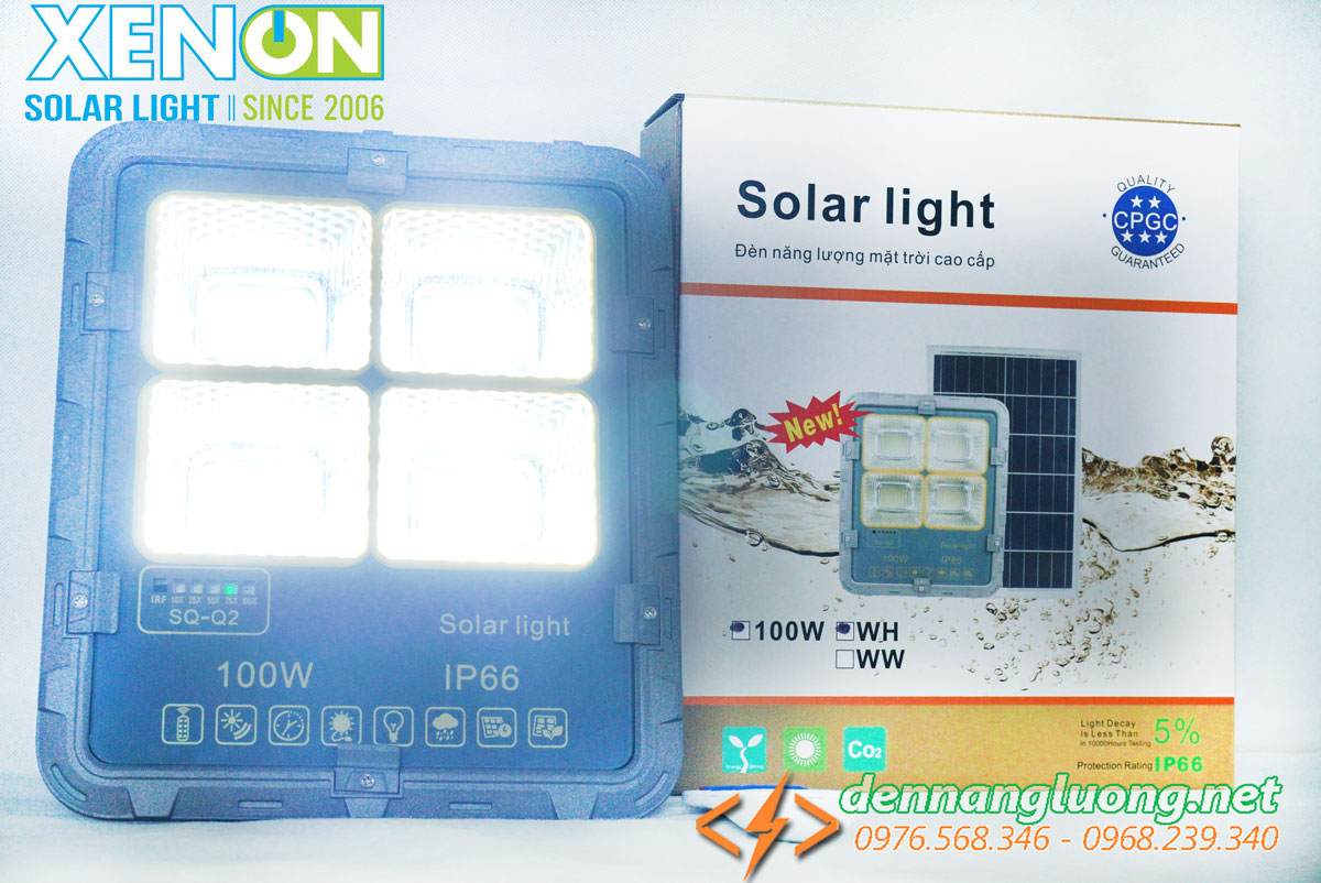 Đèn pha led năng lượng mặt trời Xenon