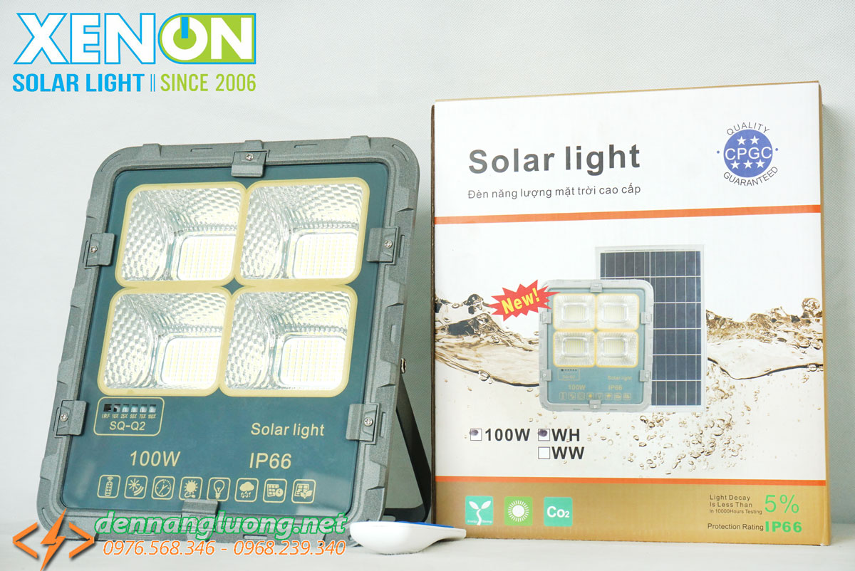 Đèn pha led năng lượng mặt trời Xenon