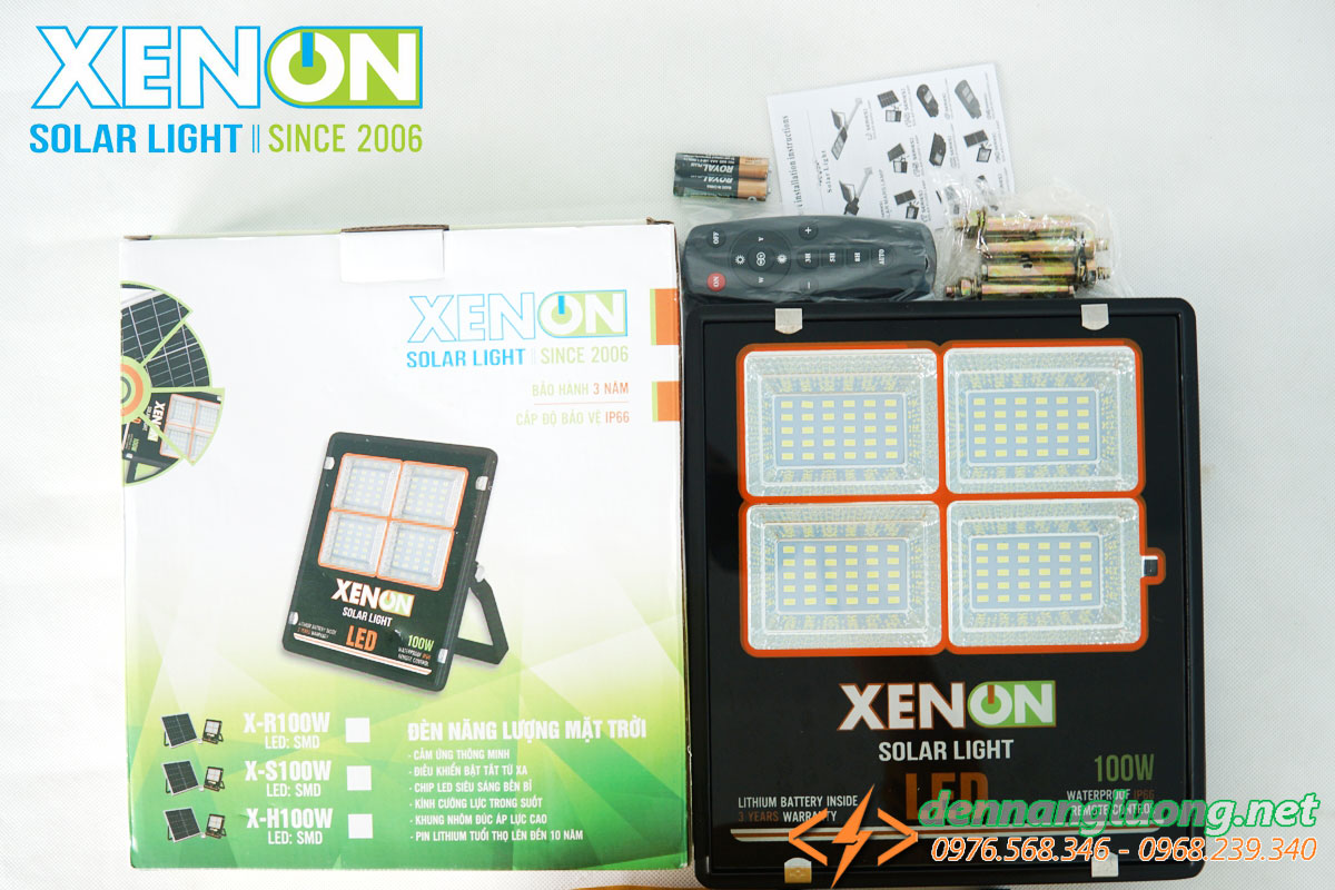 Đèn pha led năng lượng mặt trời Xenon