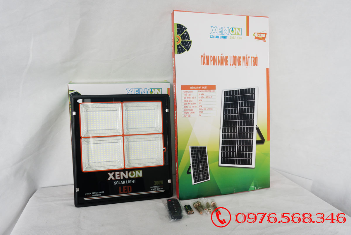 Đèn pha năng lượng mặt trời Xenon C-300W