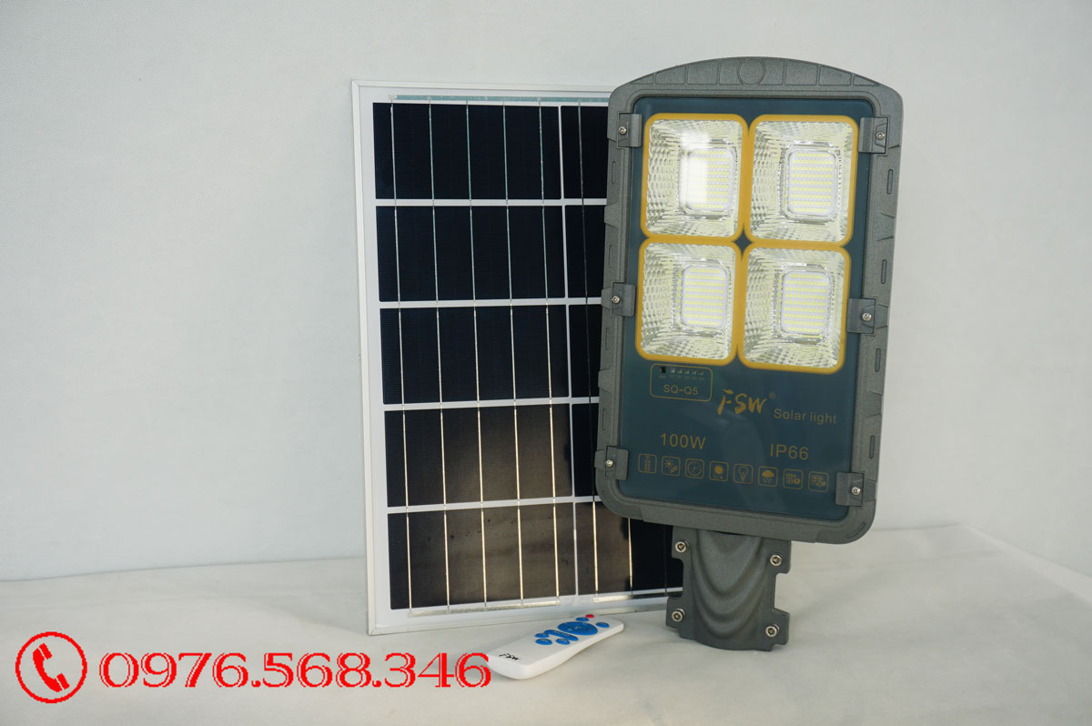 Đèn đường năng lượng mặt trời FSW-100w
