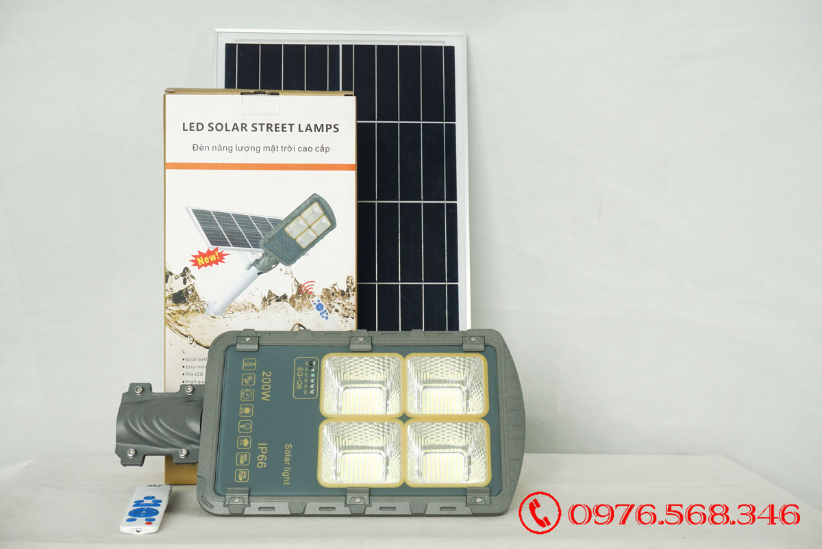 Đèn đường năng lượng mặt trời FSW-200w
