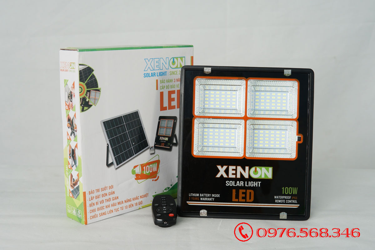 Đèn pha năng lượng mặt trời cao cấp Xenon C-100W
