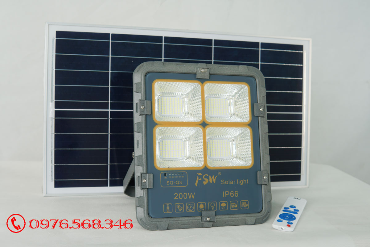 Đèn pha năng lượng mặt trời FSW-200W
