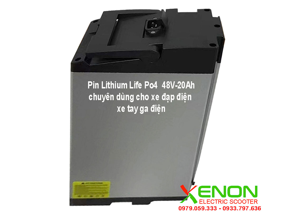 Pin Lithium Lifepo4 48V20Ah dùng cho xe đạp điện