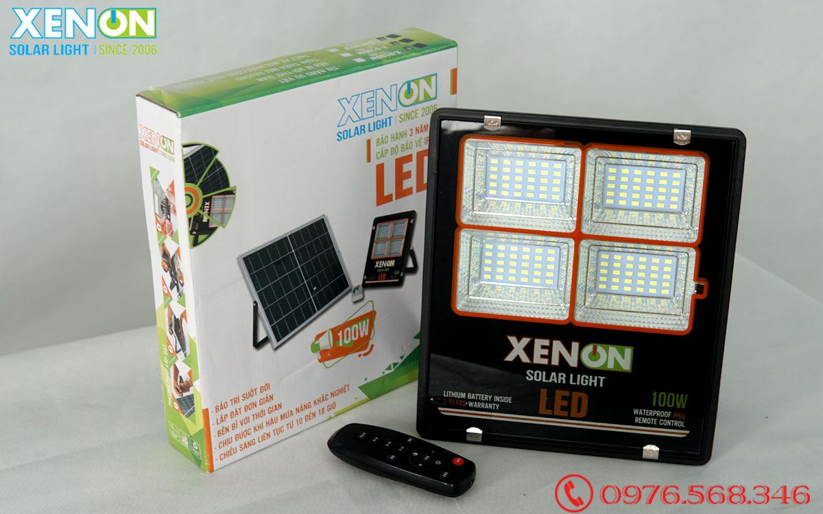 Đèn pha Xenon CX100W năng lượng mặt trời