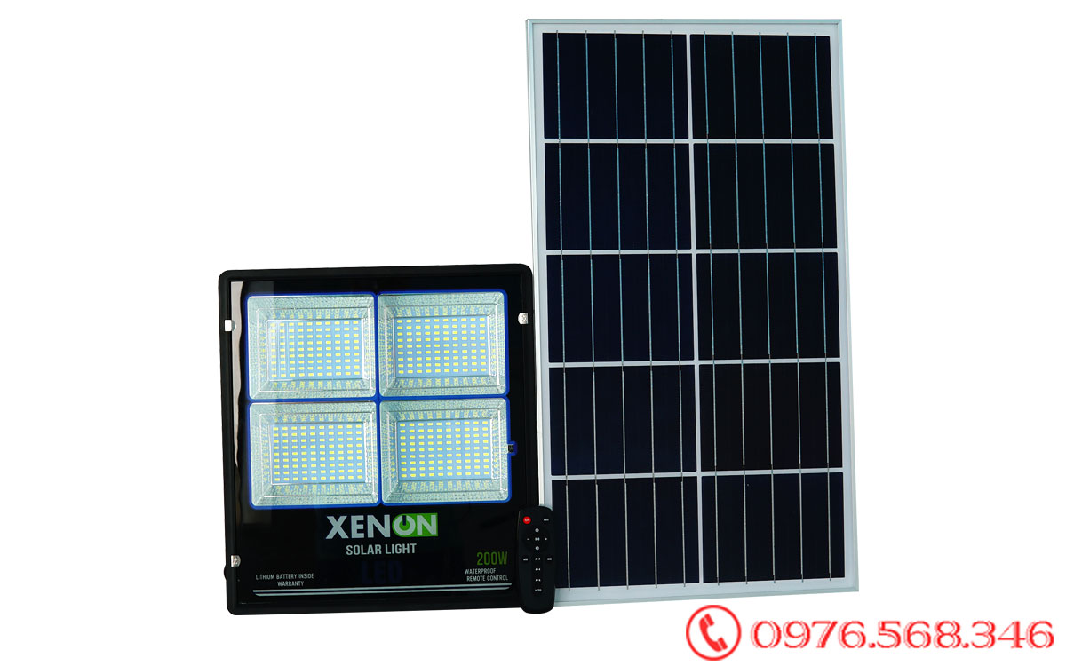 Đèn pha Xenon X200W| cao cấp| năng lượng mặt trời