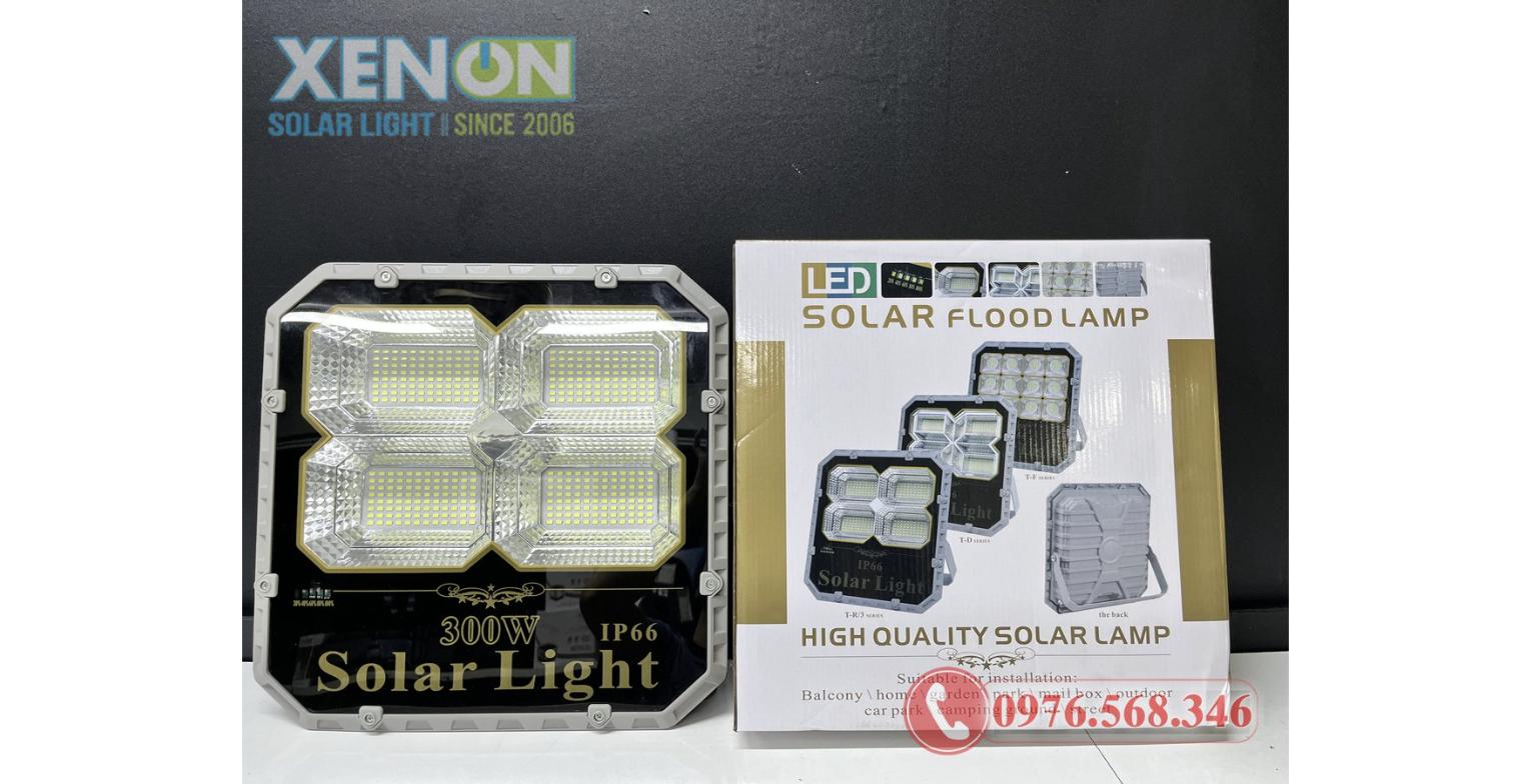 Đèn pha NLMT 300W TR 4 Ô Vuông lắp đặt thực tế